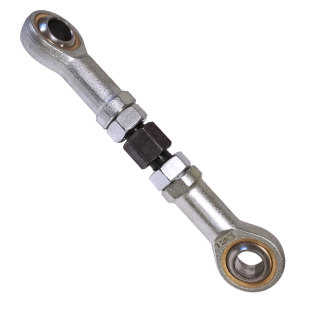 鱼眼球头拉杆万向关节轴承杆端8连接杆双头螺丝杆16正反牙距SI20