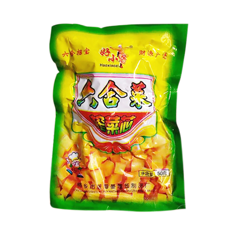 潮汕小菜六合菜正宗风味榨菜芯50g传统特色美食杂咸潮州小吃包邮