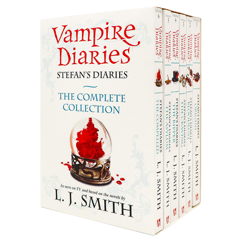 现货 吸血鬼日记英文原版小说 Vampire Diaries Stefan's Diaries 6 Book Slipcase  斯特凡的日记6册 青少年课外阅读惊险恐怖读物
