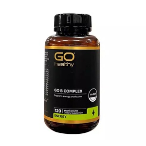 新西兰GO healthy高之源维生素B族高含量胶囊120粒抗压VB口腔溃阳