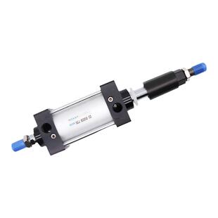 气动气缸行程可调SCJ32*25/50/75/100/125/150/200-50/100-S带磁