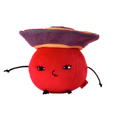 PLZDOT官方爆浆小茄“五星好柿民”系列毛绒盲盒抽象挂件恶搞玩具