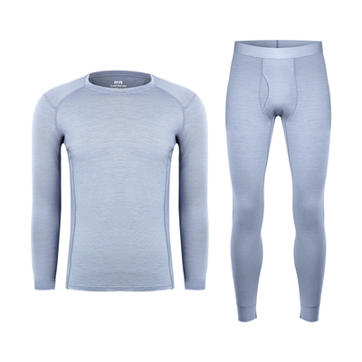 灰壳美利奴羊毛速干保暖内衣套装