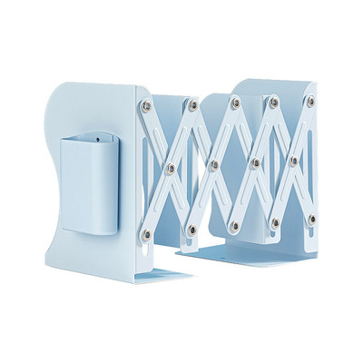 三年二班可伸缩书立带笔筒桌面