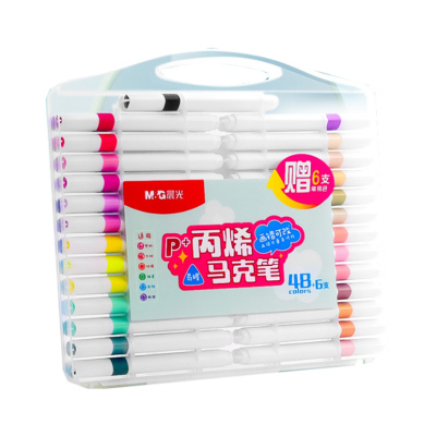 晨光三角杆丙烯马克笔免按压
