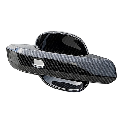 奥迪碳纤外拉手门碗门把手装饰盖