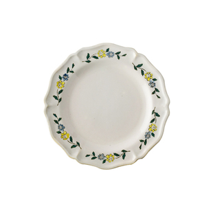 新品日本制studio m花型陶瓷餐具蛋糕甜品点心水果盘法式复古餐盘