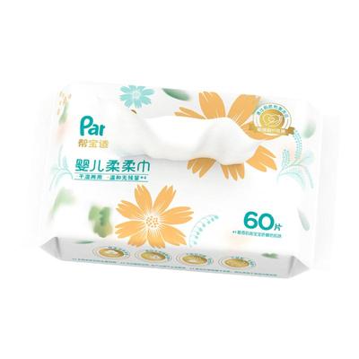 帮宝适花漾干湿两用巾60片装