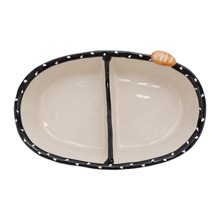 陶瓷轻食分餐盘分格大人加深分碗高颜值家用釉下彩小学生早餐盘子