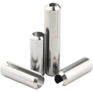 304不锈钢弹性销 开口销 弹性圆柱销 空心销钉定位销子M2M3M4M5M6