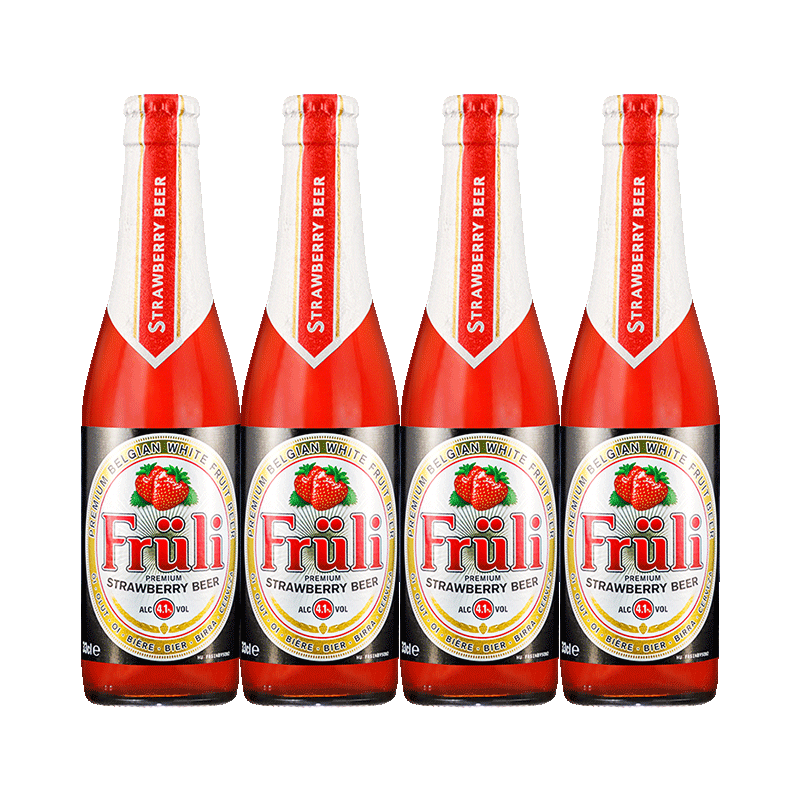 fruli比利时芙力草莓精酿啤酒