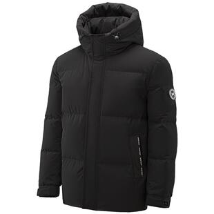 HLA/海澜之家羽绒服男短款中年爸爸鸭绒羽绒服连帽加厚保暖外套男