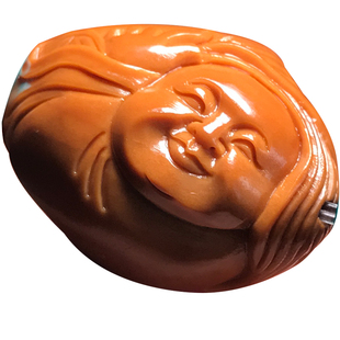 橄榄核单籽观音财神弥勒莲花核雕挂件文玩配饰件纳福吊坠背云腰珠