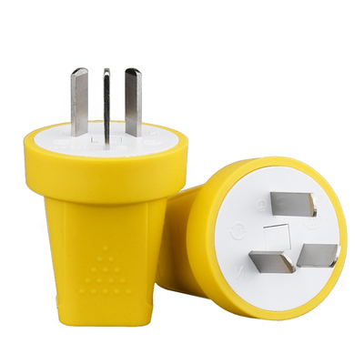 大功率防摔三脚接线插头铜芯可拆