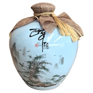 景德镇陶瓷酒瓶10斤5斤3斤2斤1斤长期存酒专用酒容器密封酒罐包装