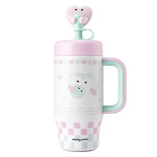 【生日礼物】davidannie吸管保温杯女生高颜值车载大容量水杯子