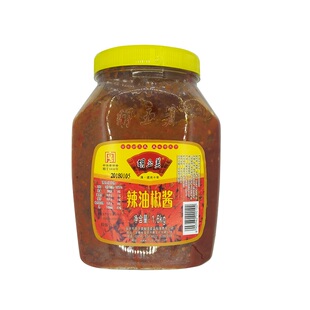 胡玉美辣油椒酱安徽安庆特产蒜蓉辣椒酱香辣豆瓣酱烧菜1.6kg包邮