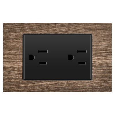 美规110v台湾插座开关面板木纹