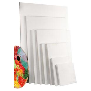 油画框画布亚麻布框油画画框纯棉油带框手绘框丙烯颜料空白油画板实木内框大尺寸肌理画材丙烯画木框折叠开学