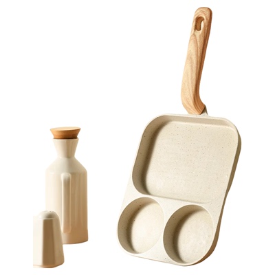 三合一早餐锅平底煎锅不粘锅