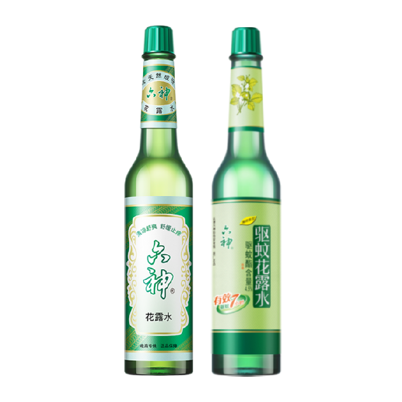六神驱蚊止痒经典玻璃瓶喷雾花露水防蚊水液蚊不叮清凉薄荷正品