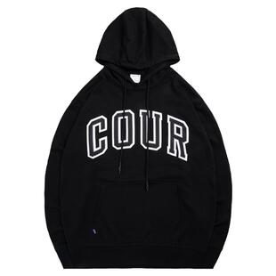 COURTMAN美式连帽卫衣2024秋季新品高街潮复古休闲百搭上衣套头衫