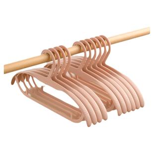 茶花宽肩衣架无痕晾衣架成人专用防滑塑料架子儿童衣挂家用晒衣服