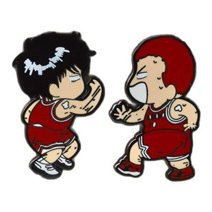 灌篮高手金属徽章动漫周边二次元书包装饰樱木花道流川枫胸针pins