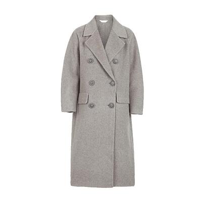 s.deer休闲直筒毛呢大衣