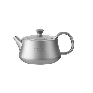 纯钛泡茶壶家用户外露营野营功夫茶具带滤网旅行便携式家用泡茶器