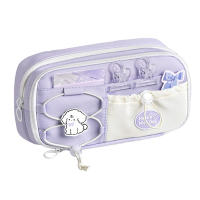 芋泥！笔袋女生2025新款女孩小学生文具袋高中生小众不撞款儿童大容量高颜值ins风超火初中生简约铅笔盒多层