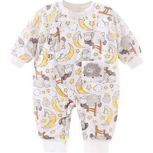 Aengbay宝宝棉服连体衣冬装加厚保暖新生儿棉袄抱衣婴儿衣服冬季