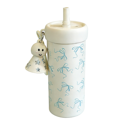 保温杯女生高颜值2025新款吸管杯学生专用泡茶杯便捷大容量咖啡杯