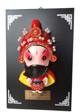 脸谱四大名著三国人物创意摆件