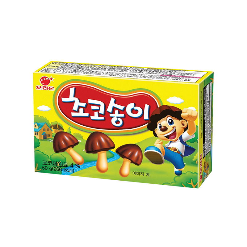 韩国进口好丽友蘑古力巧克力饼干