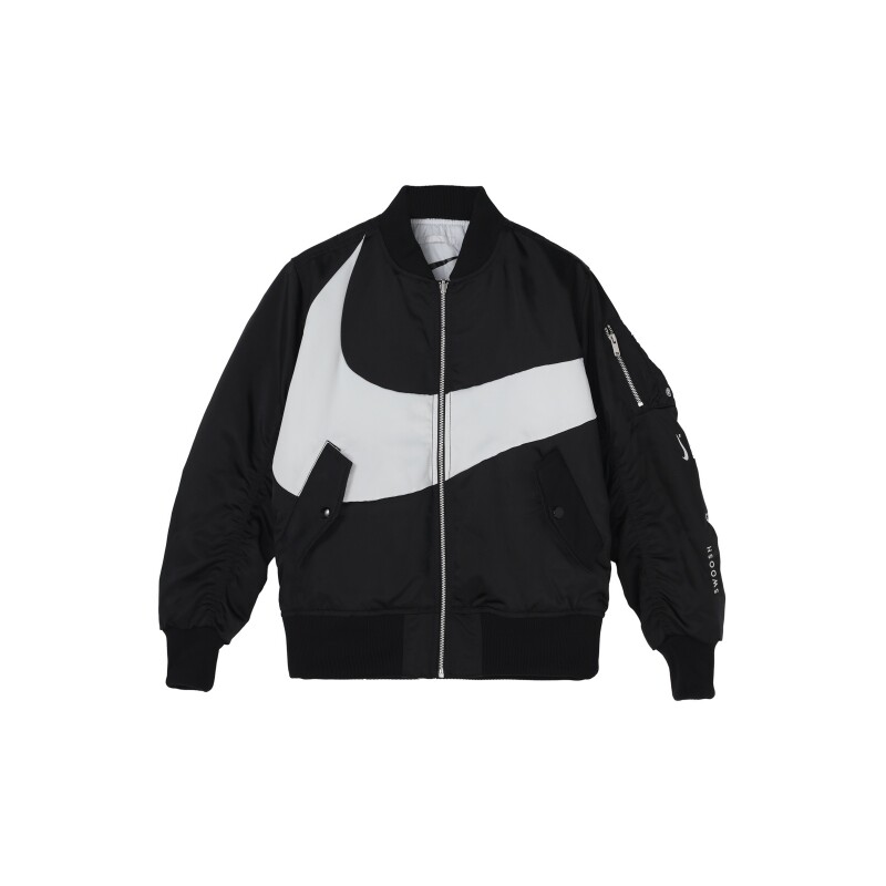 正品耐克NIKE男女立领双面穿秋冬外套休闲飞行夹克棉服DD6056-010