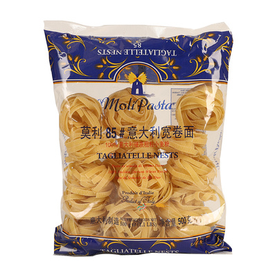进口莫利宽卷面意大利面通心粉
