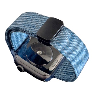 耐磨麻布尼龙回环磁吸扣iwatch表带S10适用苹果SE手表秋冬新款789