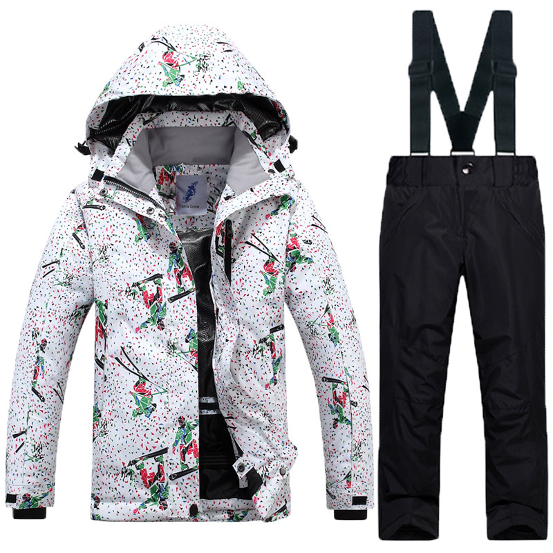 儿童滑雪服套装女童防风加厚保暖