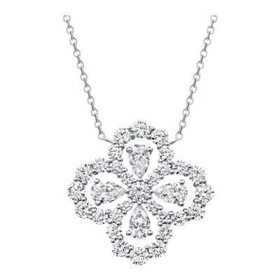 hw满钻四叶草项链纯银