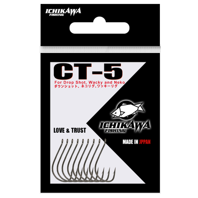 市川WACKY软虫倒钓钩强韧锋利CT5