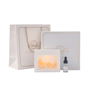 日照金山香薰礼盒扩香石摆件生日礼物送朋友女生氛围感实用小夜灯