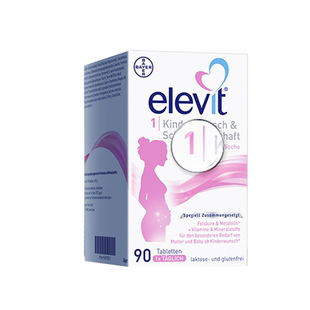 德国elevit爱乐维1段备孕孕前期活性叶酸维生素90片