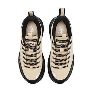 乔丹户外生活鞋女2026冬季革面厚底增高回弹徒步露营休闲运动鞋