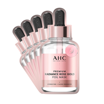 AHC玫瑰金箔提亮面膜保湿提亮