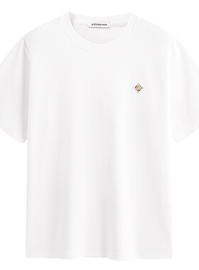 【肌理感】太平鸟男装情侣纯色短袖T恤2026夏季新款刺绣logo半袖