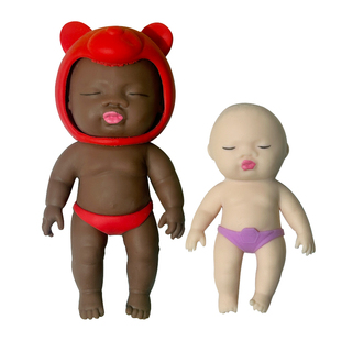 黑娃娃捏捏乐解压小黑娃掌心橡胶黑人减压神器搞怪礼物恶搞玩具