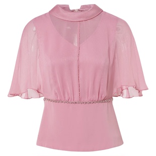 现货音影儿2025夏季新款拉珂同款气质飘逸系带衬衫上衣九分裤套装