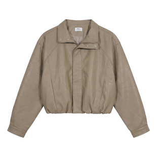 Hualun春秋男生质感薄款外套男款韩版时尚皮夹克男装潮牌机车上衣