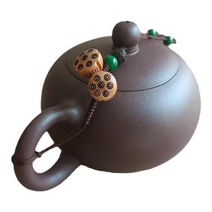 时念高级紫砂系茶壶盖绳子拴杯子线防摔防掉连接保护莲蓬茶具配件